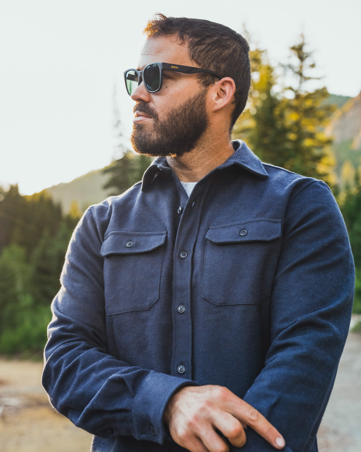 Men's Grand Flannel Shirt, Navy