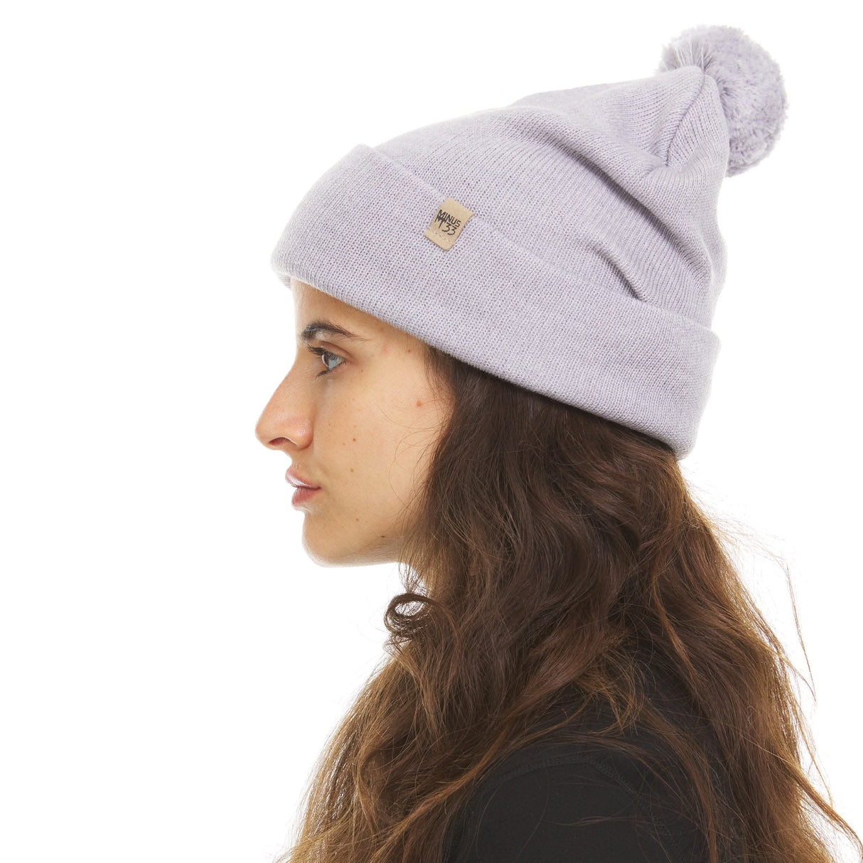 Knit Cuff Pom Beanie - Midweight, 100% Merino Wool