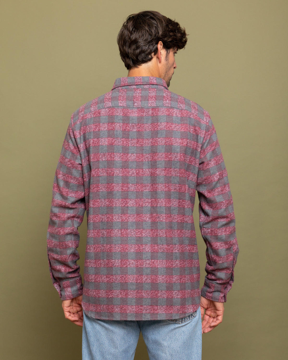 Men's Grand Flannel, Burgundy