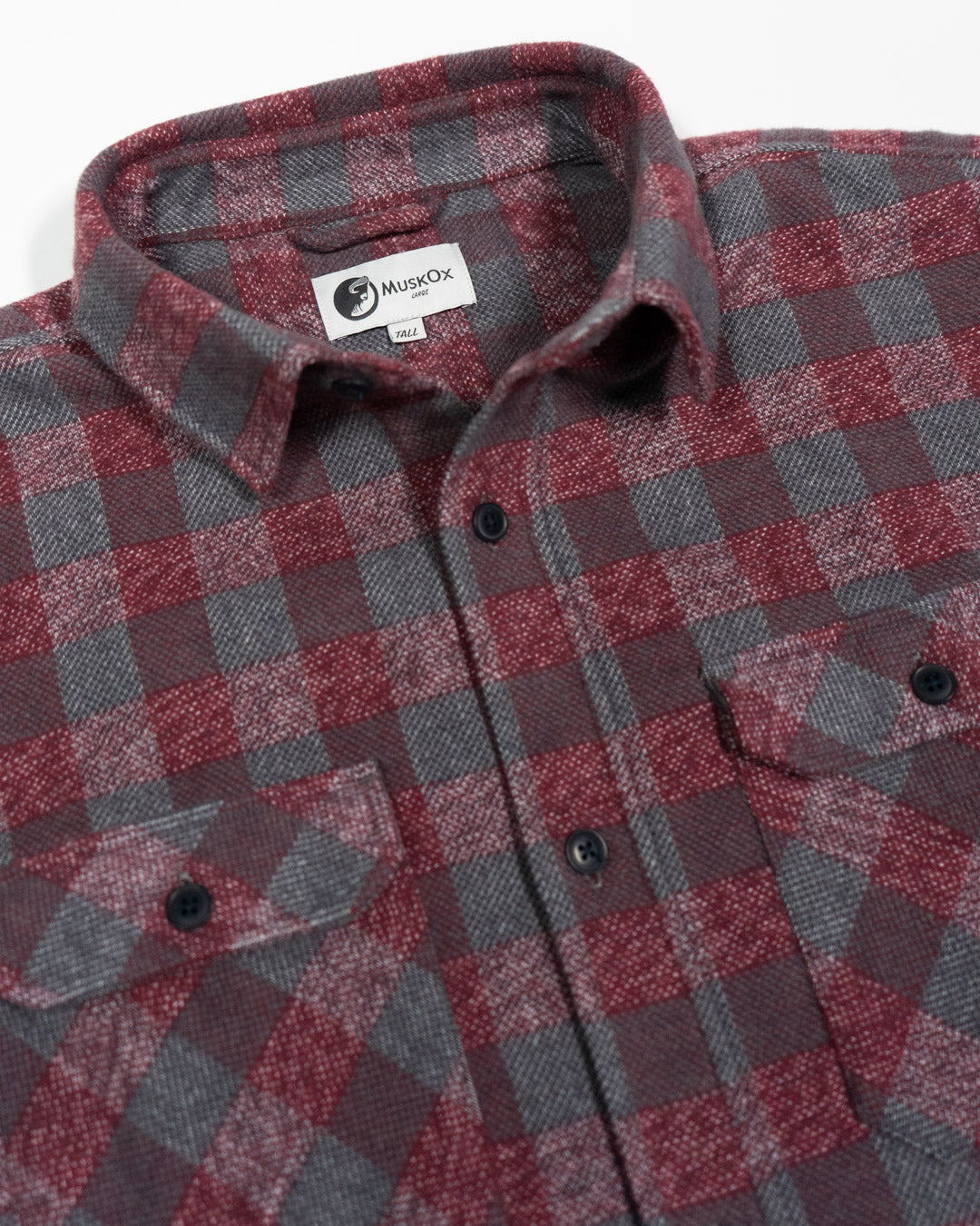 Men's Grand Flannel, Burgundy