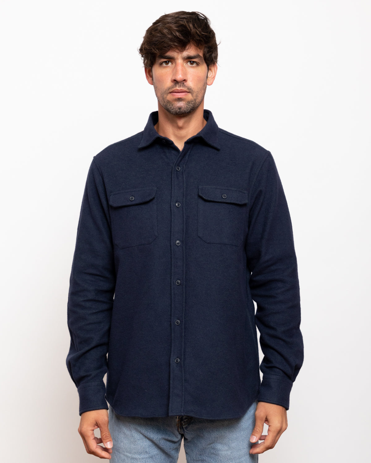 Men's Grand Flannel Shirt, Navy