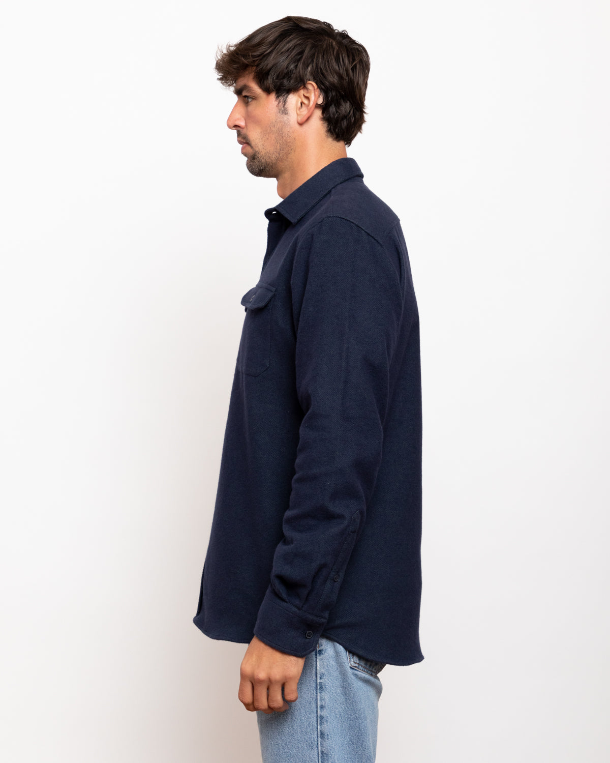 Men's Grand Flannel Shirt, Navy