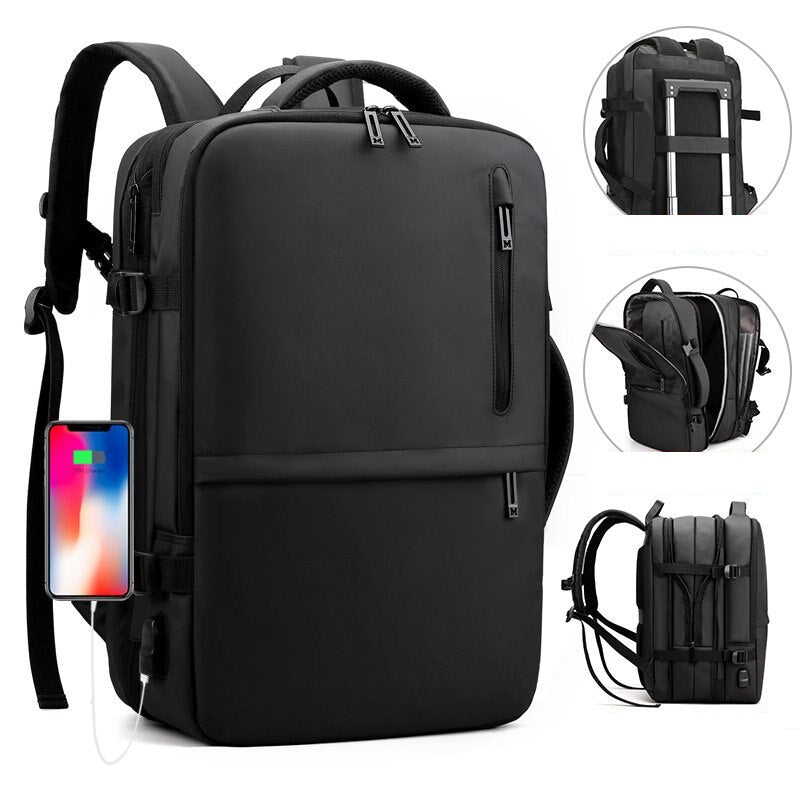 Computer Laptop Backpack | High-Quality Nylon Notebook Backbag USB