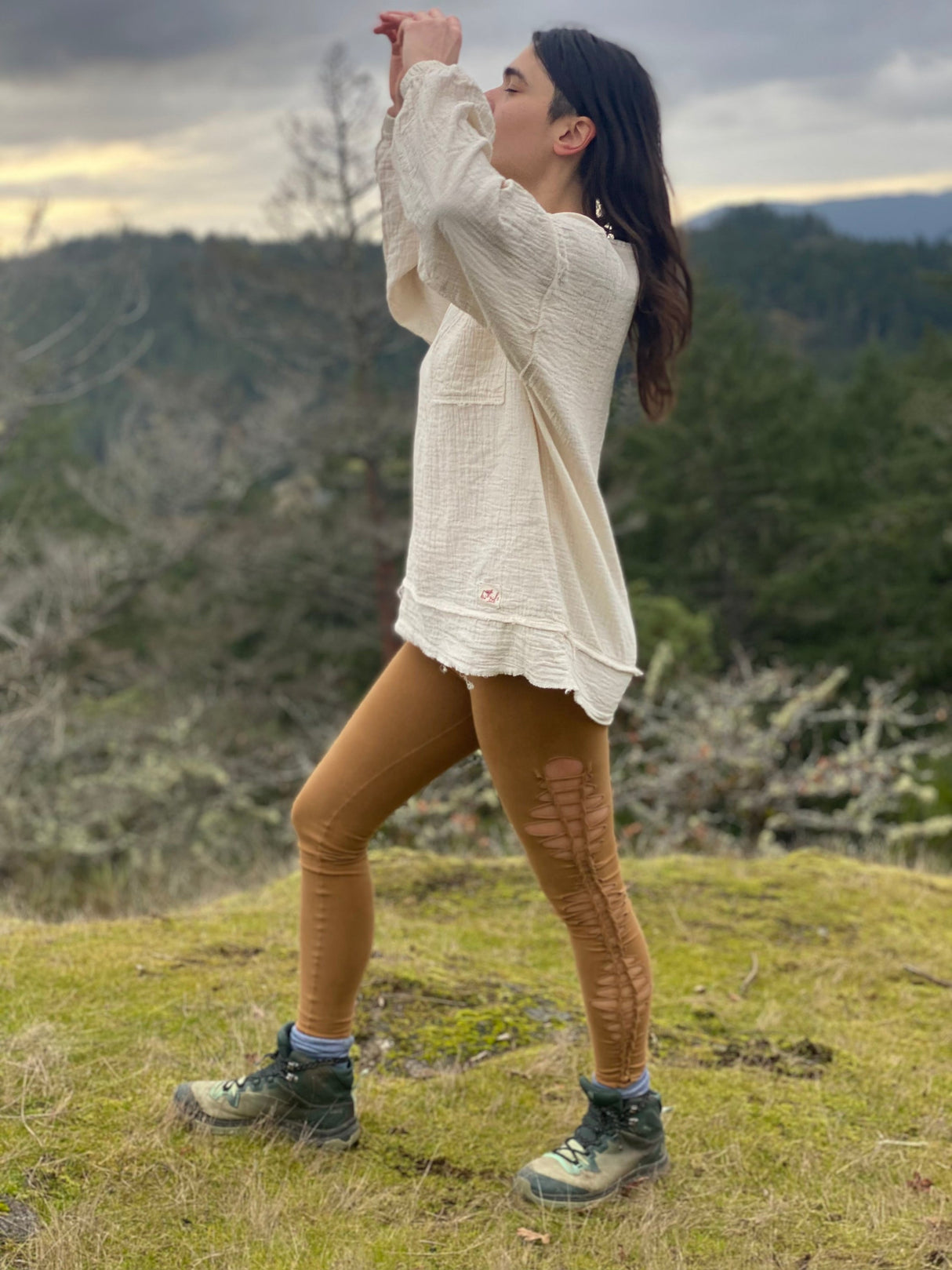 Women's Long Sleeve Top, 100% Organic Cotton Sweatshirt