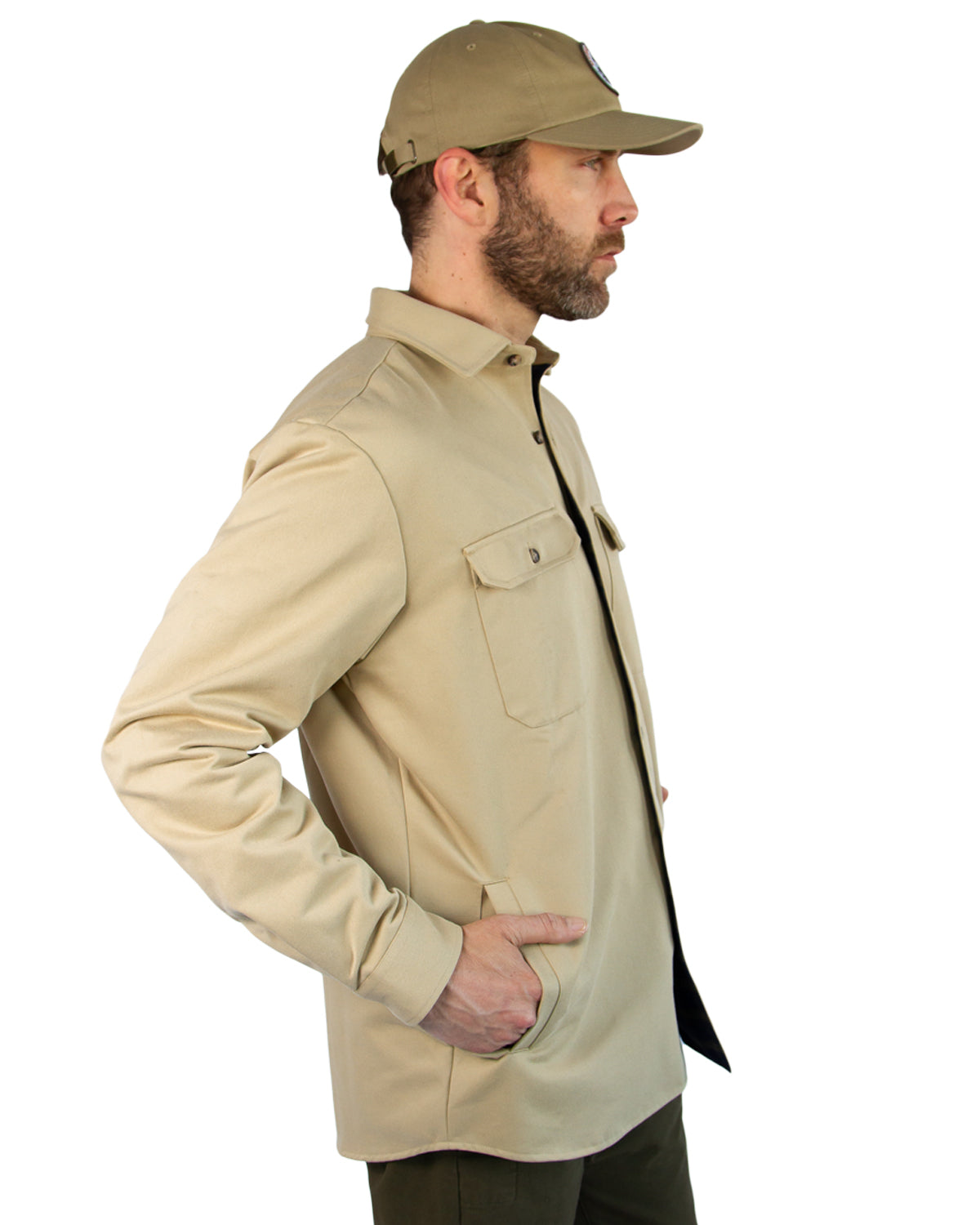 Men's Lined Yukon Flannel Shirt Jacket, Tan