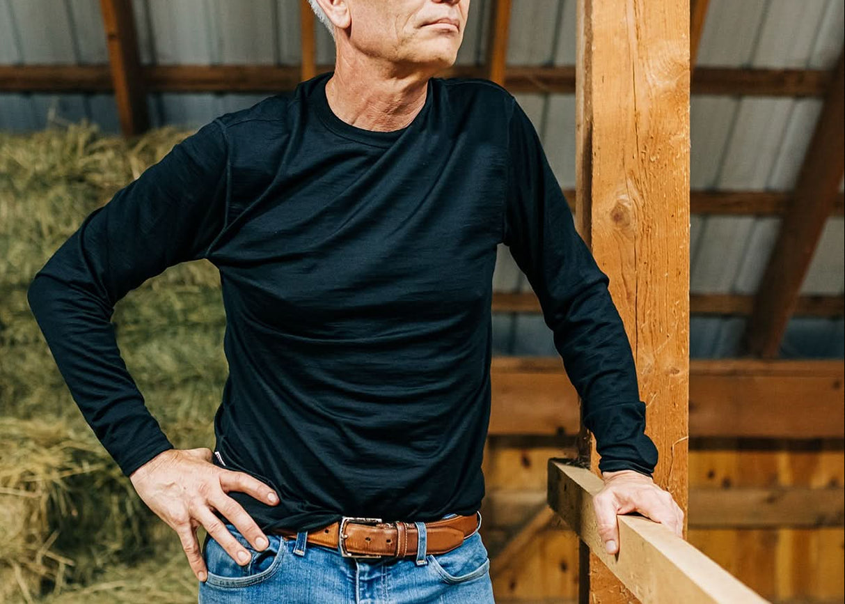 Men's Lightweight Crew 100% Merino Wool from Ticonderoga
