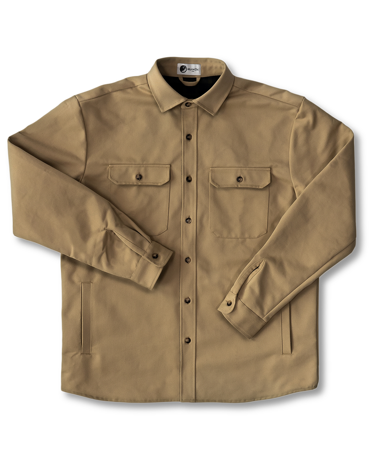 Men's Lined Yukon Flannel Shirt Jacket, Tan