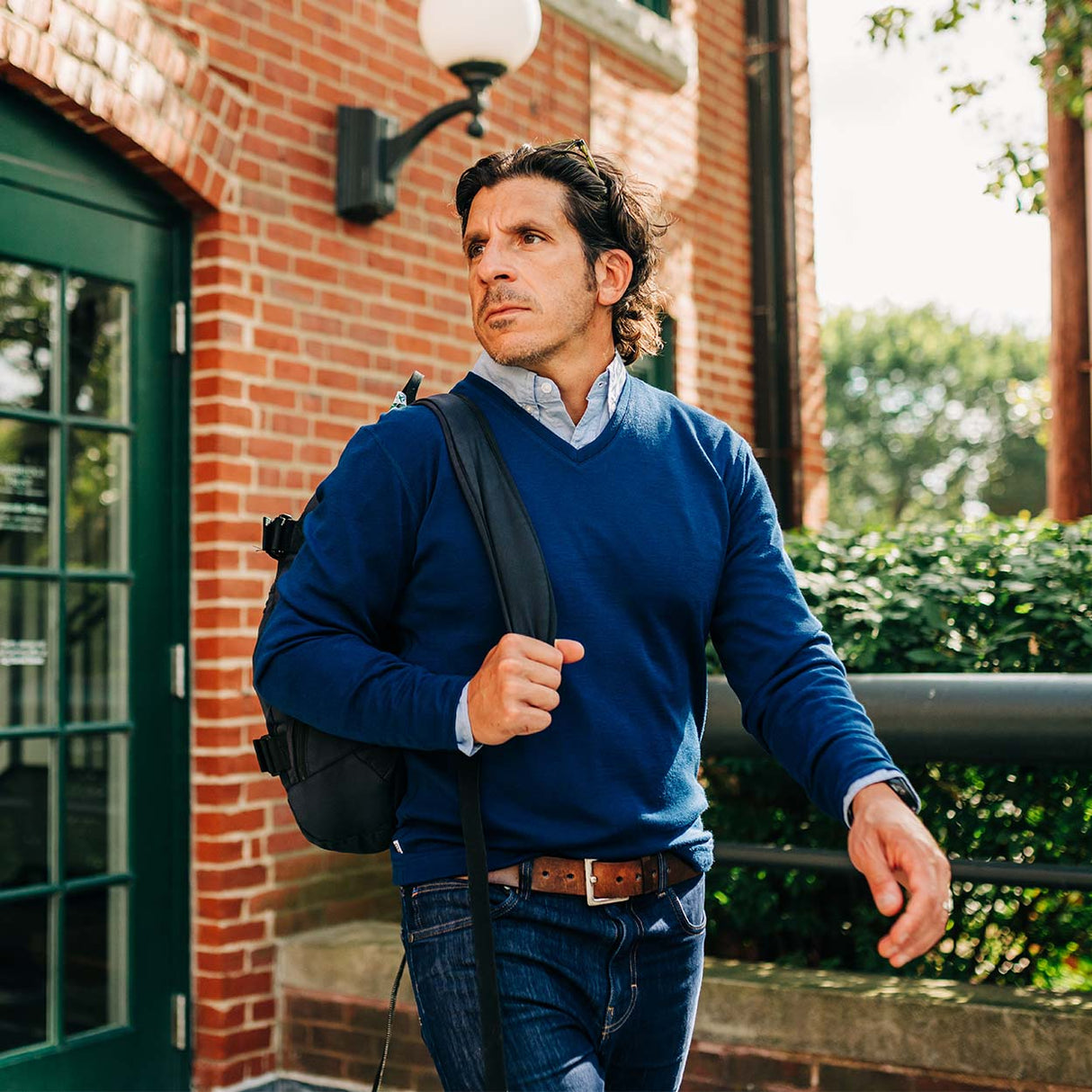 Midweight - Men's Long Sleeve V-Neck 100% Merino Wool