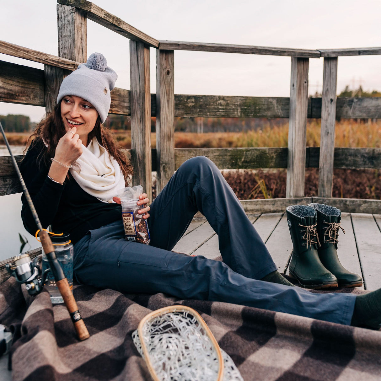 Everyday Knit Infinity Loop Scarf 100% Merino Wool