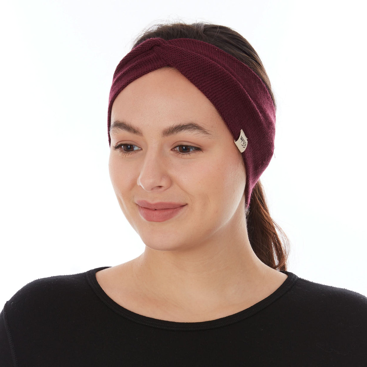 Knit Twist Headband - Midweight, 100% Merino Wool