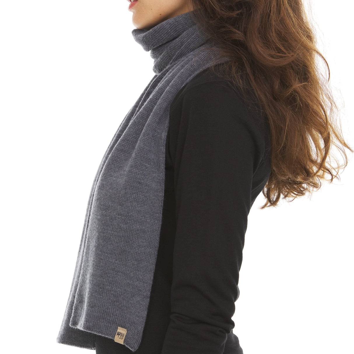 Knit Scarf, Midweight 100% Merino Wool