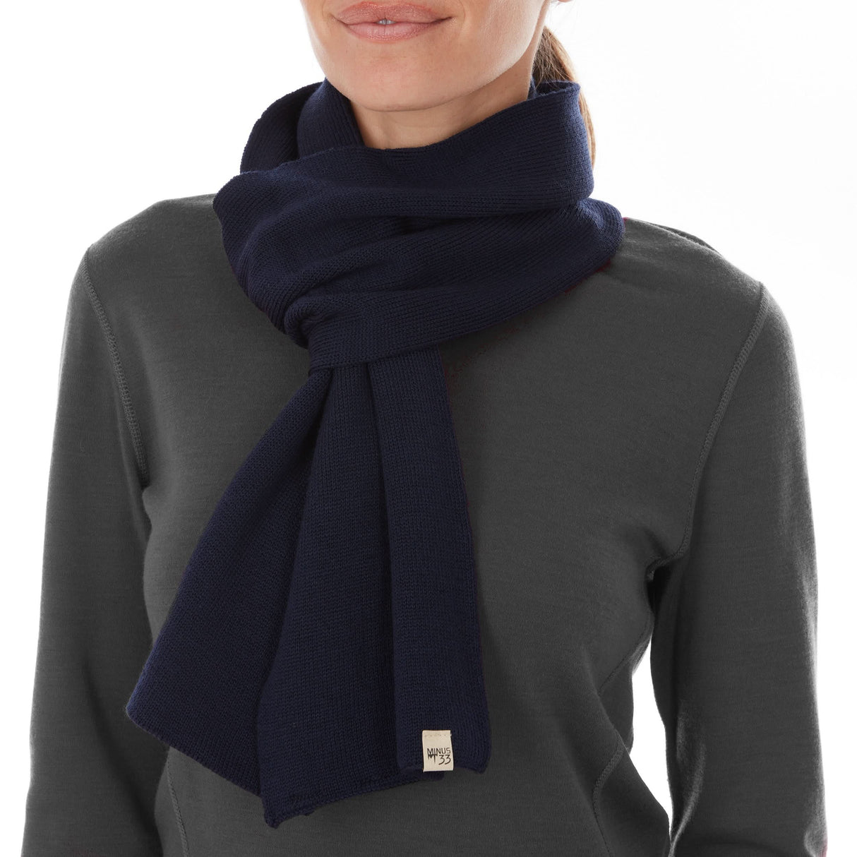 Knit Scarf, Midweight 100% Merino Wool