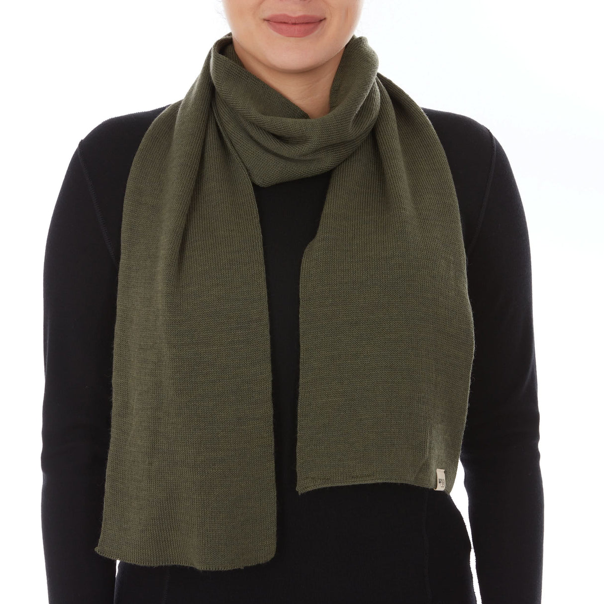 Knit Scarf, Midweight 100% Merino Wool