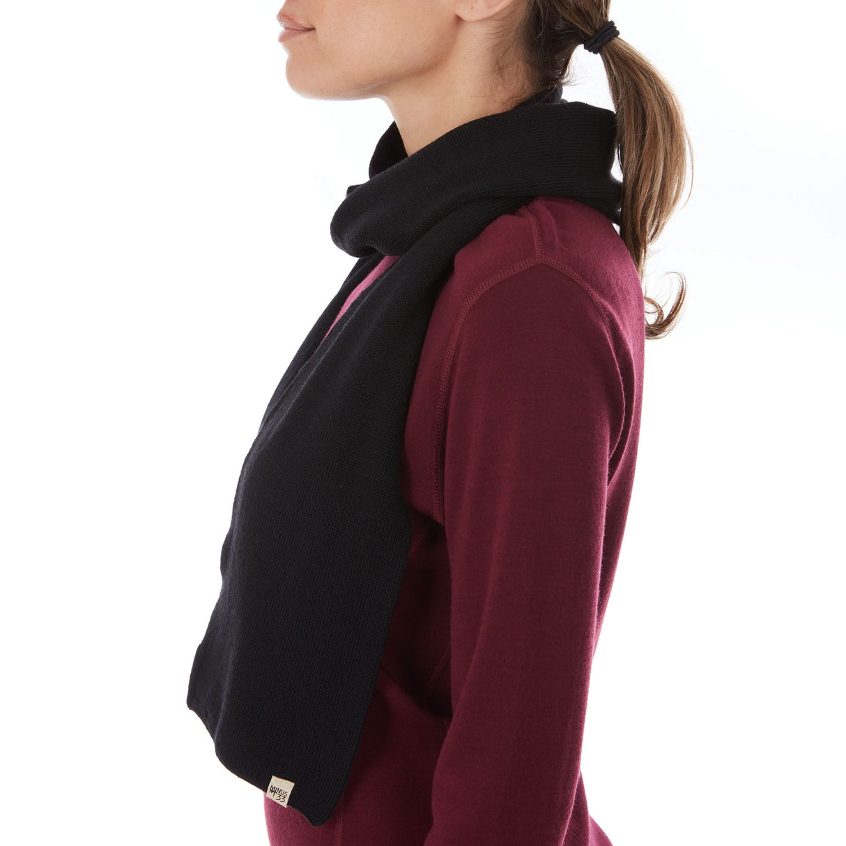 Knit Scarf, Midweight 100% Merino Wool