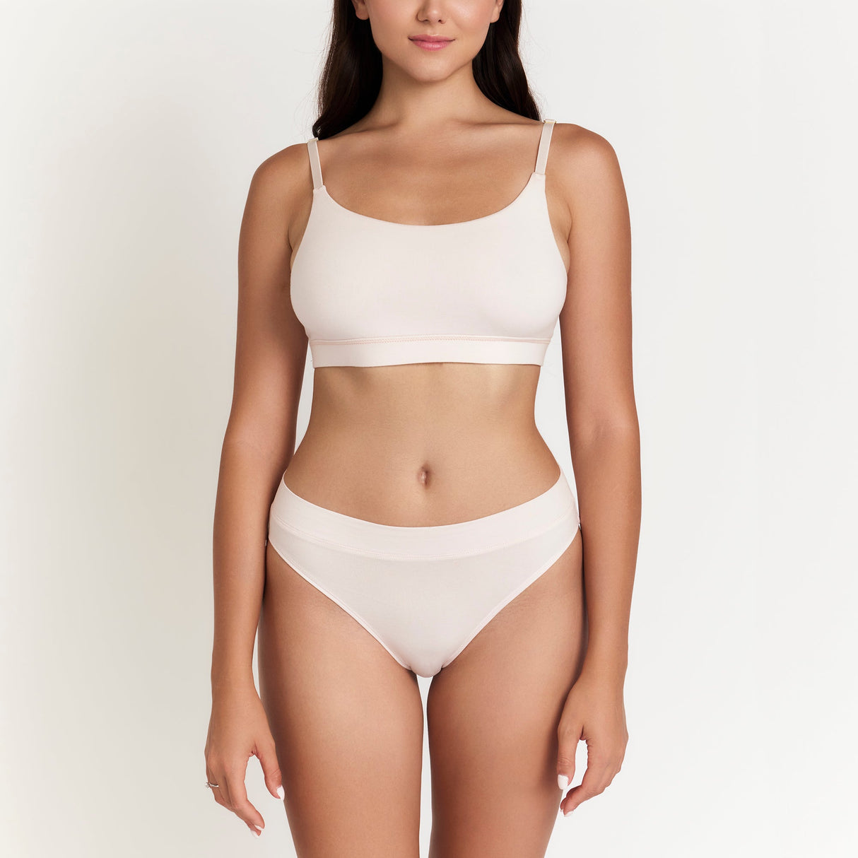 Cheeky Tanga Women's GOTS-Certified Organic Cotton Briefs, White