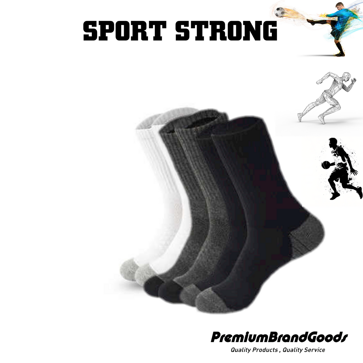 Men's Comfort Rich Crew Cushion Socks Athletic Active 10-13 3 Color | Athletic Crew Socks