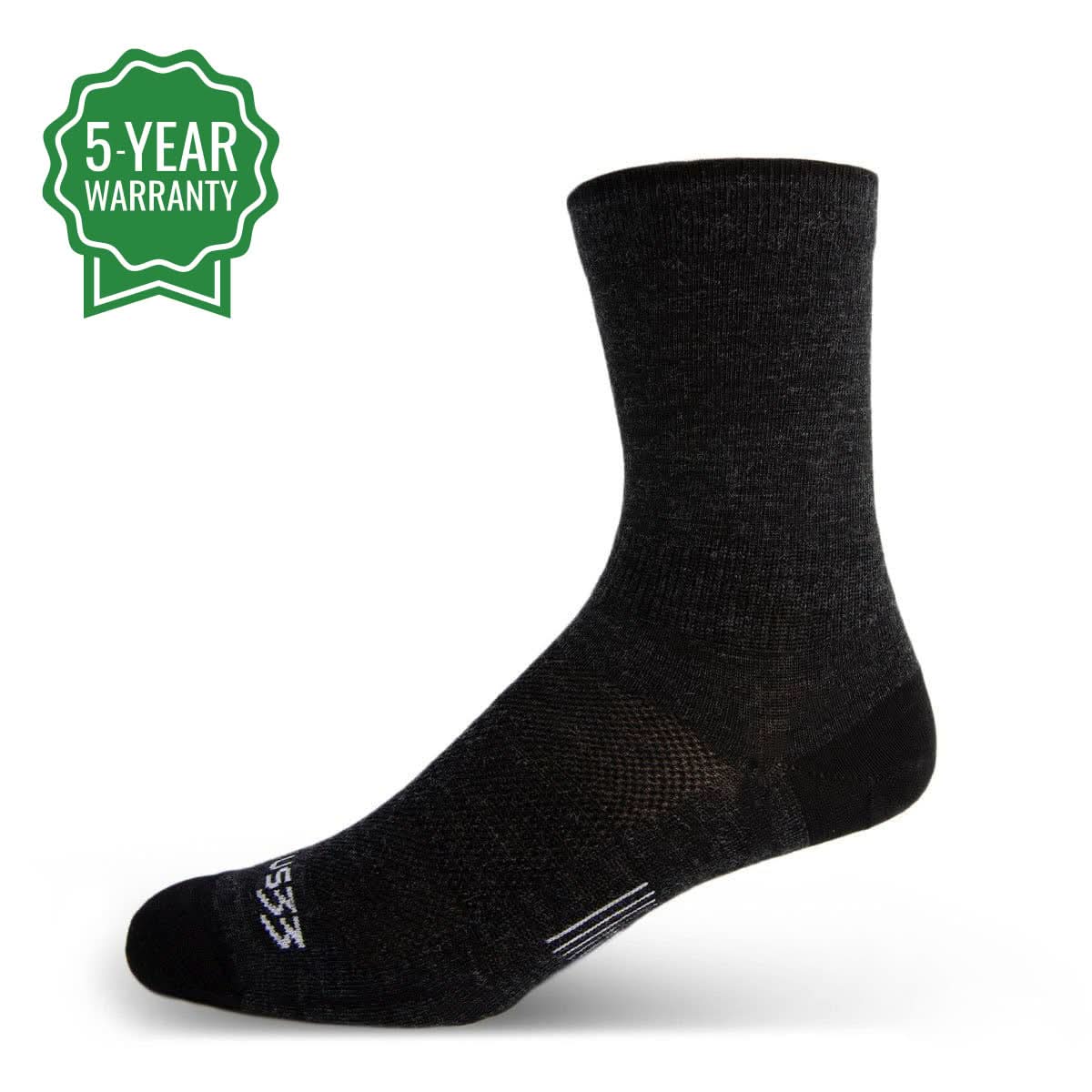 Microweight Crew Wool Socks, Made in U.S.A.