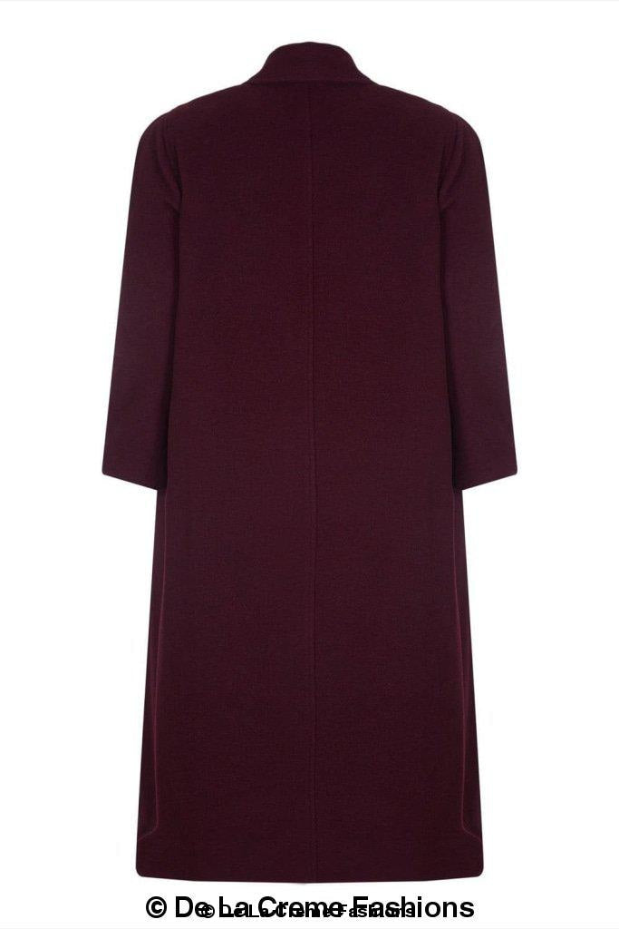 Women's Wool & Cashmere Full-Length Coat, Woman's Long Wool Coat