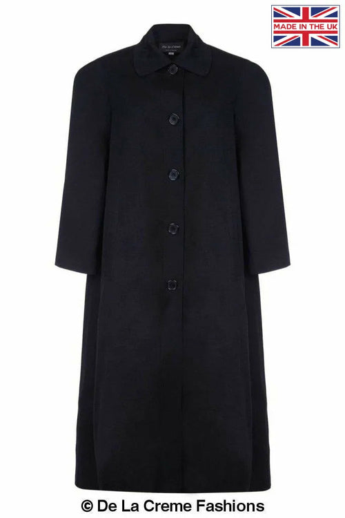 Women's Wool & Cashmere Full-Length Coat, Woman's Long Wool Coat