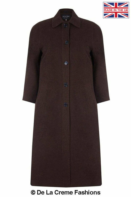 Women's Wool & Cashmere Full-Length Coat, Woman's Long Wool Coat