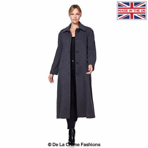 Women's Wool & Cashmere Full-Length Coat, Woman's Long Wool Coat