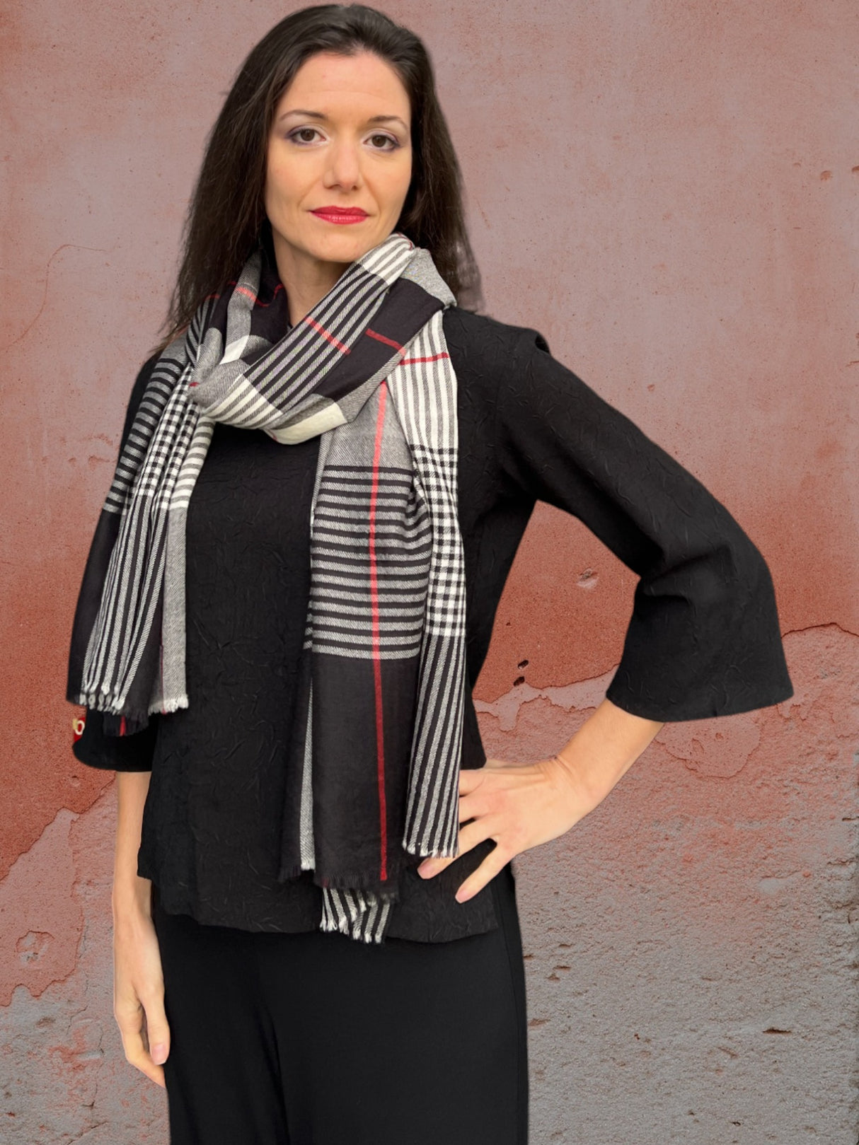 women's wool and silk scarf