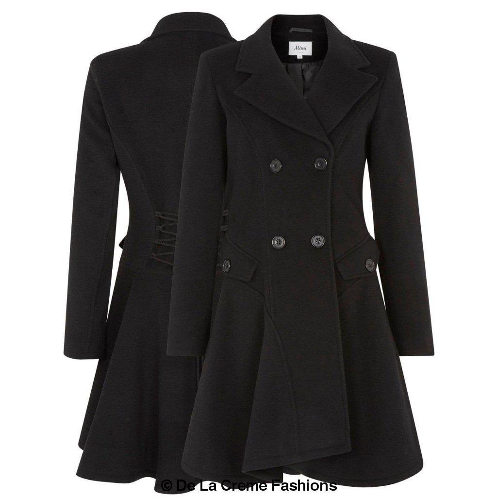 Women’s Wool Blend Double Breasted Skater Coat