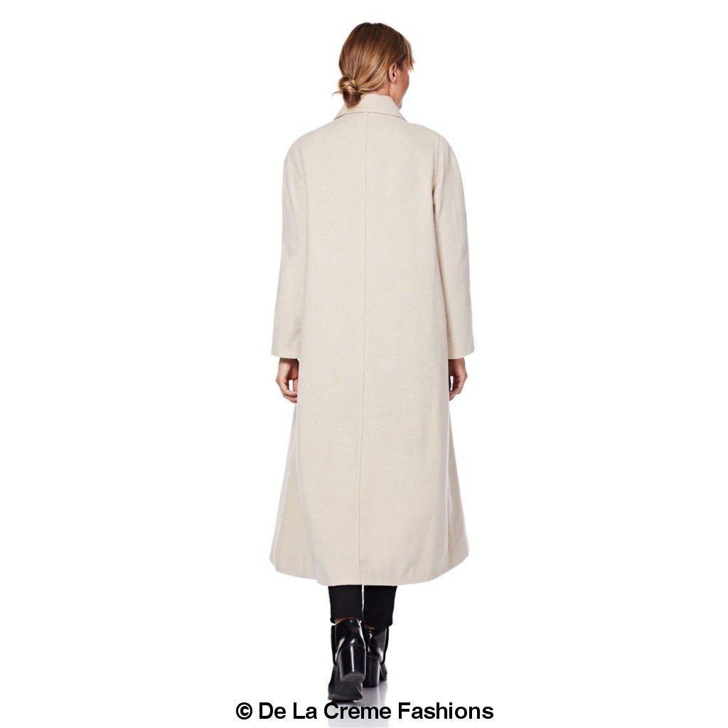 Women's Wool & Cashmere Full-Length Coat, Woman's Long Wool Coat