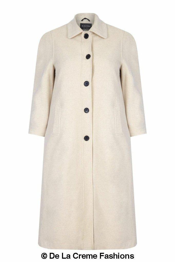 Women's Wool & Cashmere Full-Length Coat, Woman's Long Wool Coat
