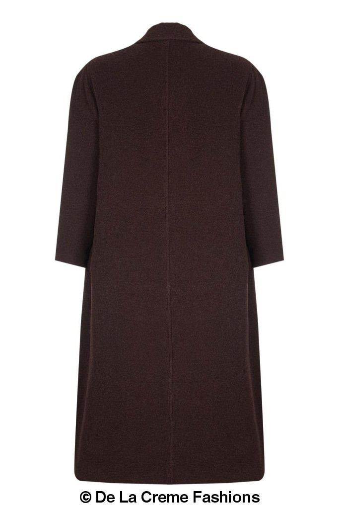 Women's Wool & Cashmere Full-Length Coat, Woman's Long Wool Coat