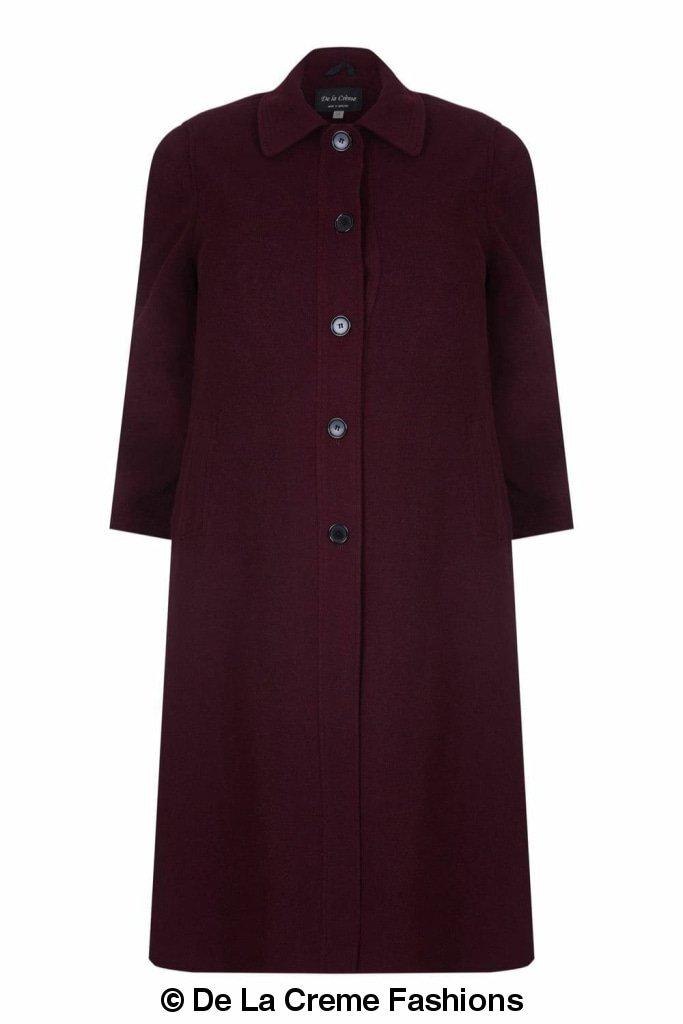 Women's Wool & Cashmere Full-Length Coat, Woman's Long Wool Coat