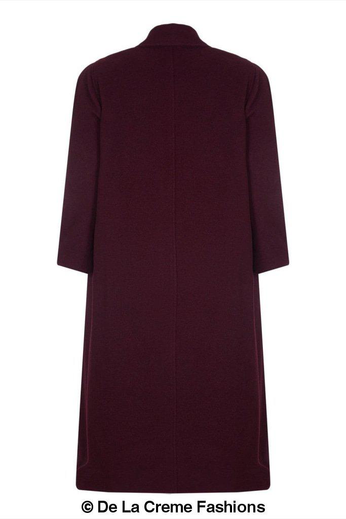 Women's Wool & Cashmere Full-Length Coat, Woman's Long Wool Coat
