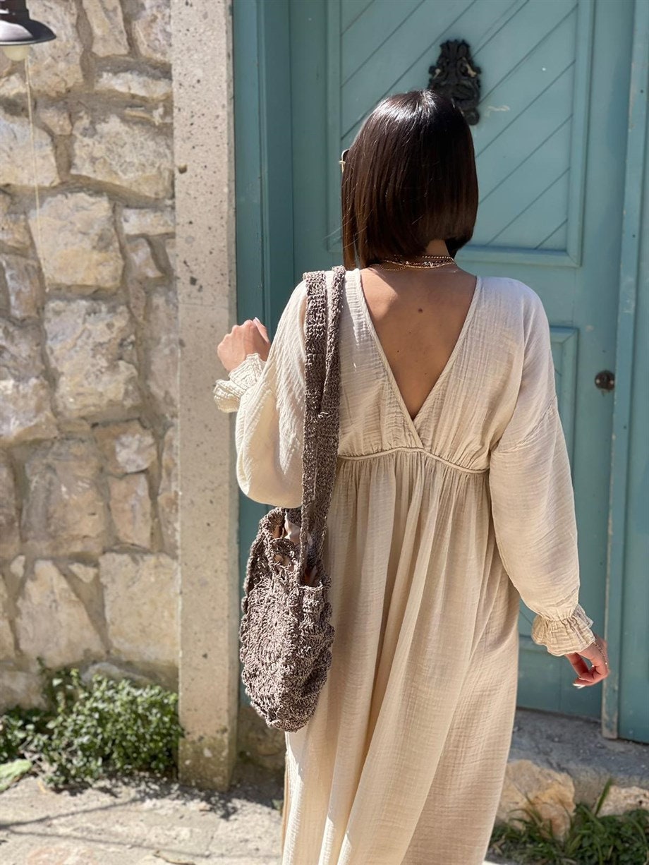 Green fashion, vacation dress