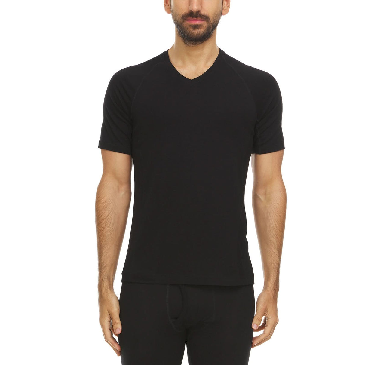 Men's Microweight Wool V-Neck T-Shirt Woolverino