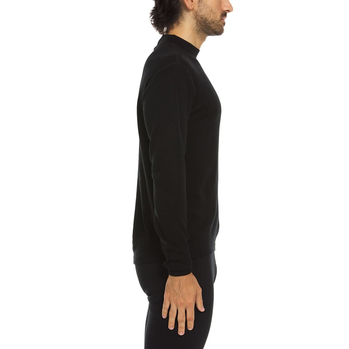 Men's Midweight Mock Neck 100% Merino Wool