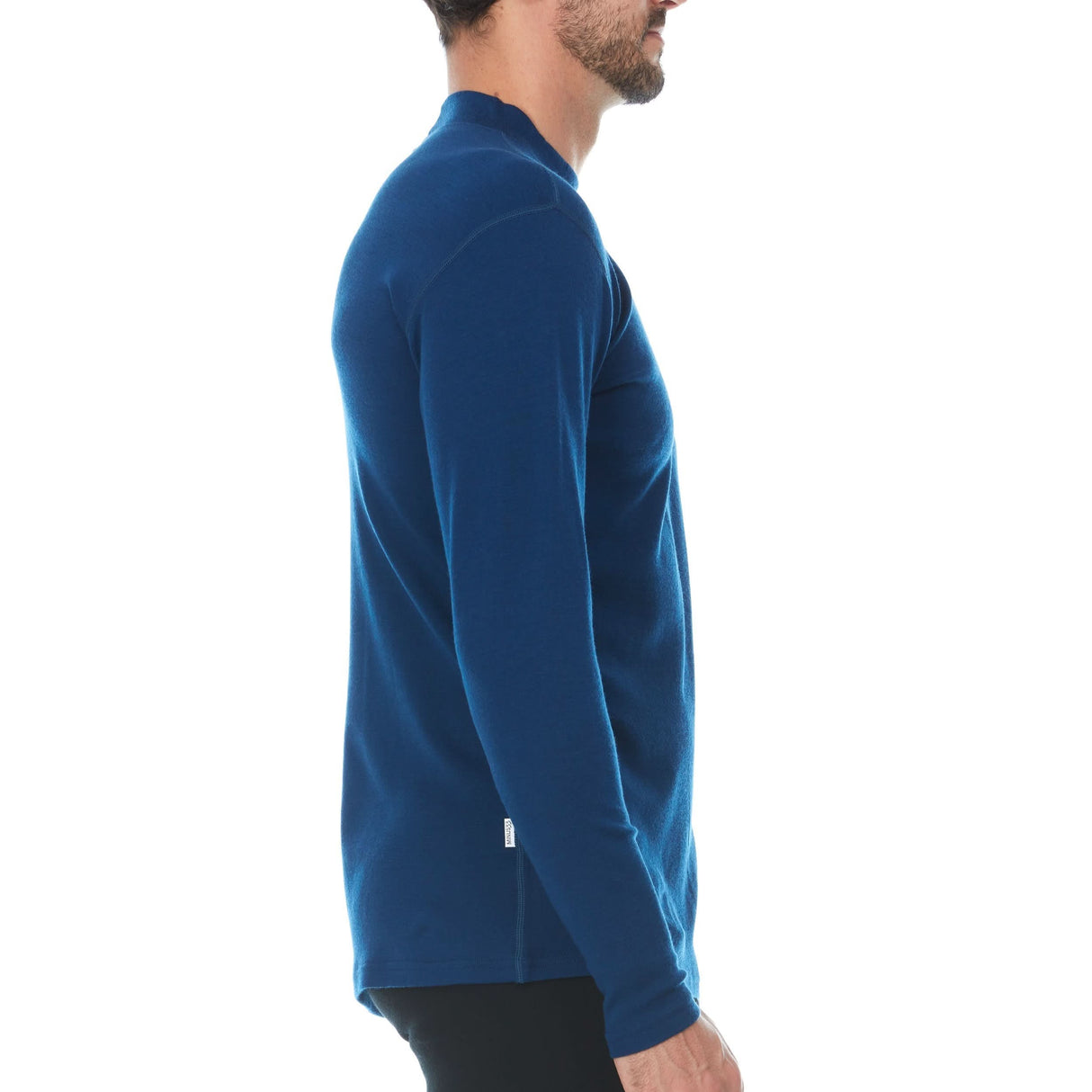 Men's Midweight Mock Neck 100% Merino Wool