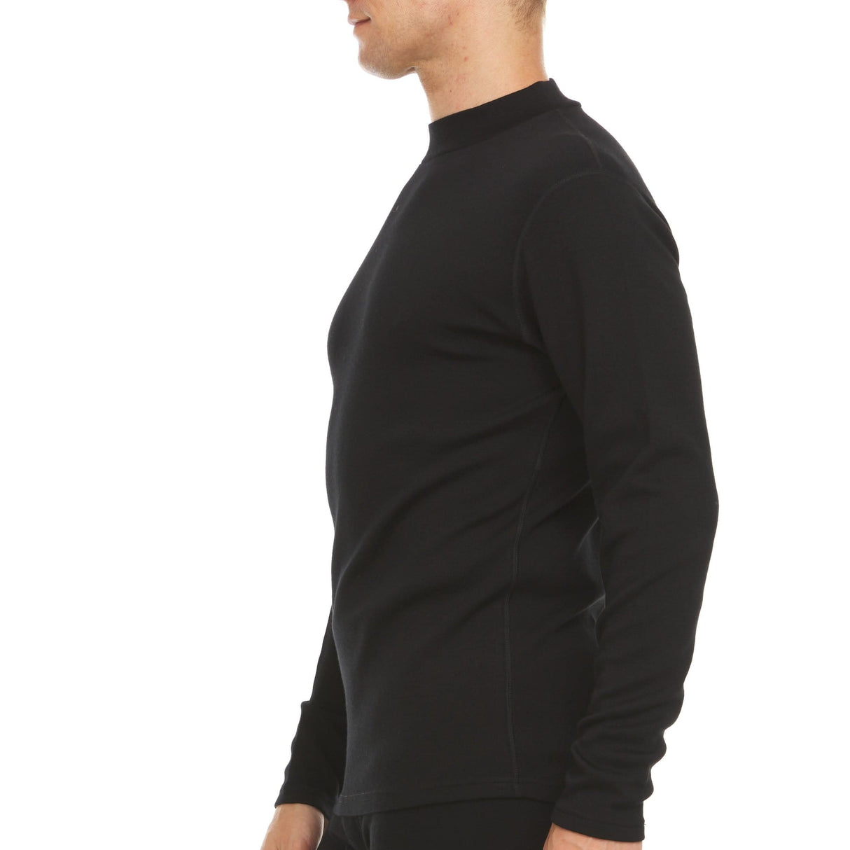 Men's Heavyweight Mock Neck 100% Merino Wool