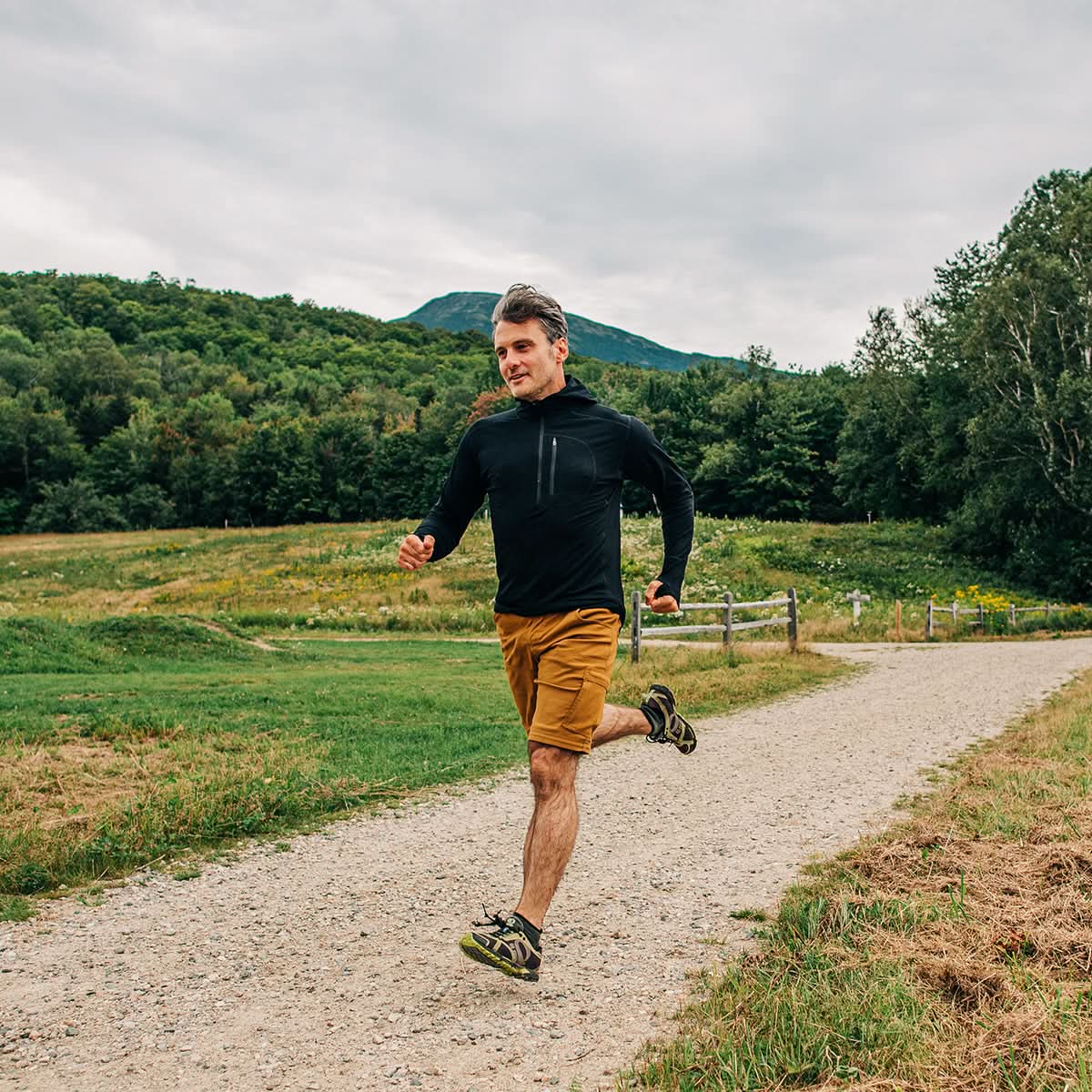 Men's Microweight Wool 1/4 Zip Sun Hoodie Woolverino