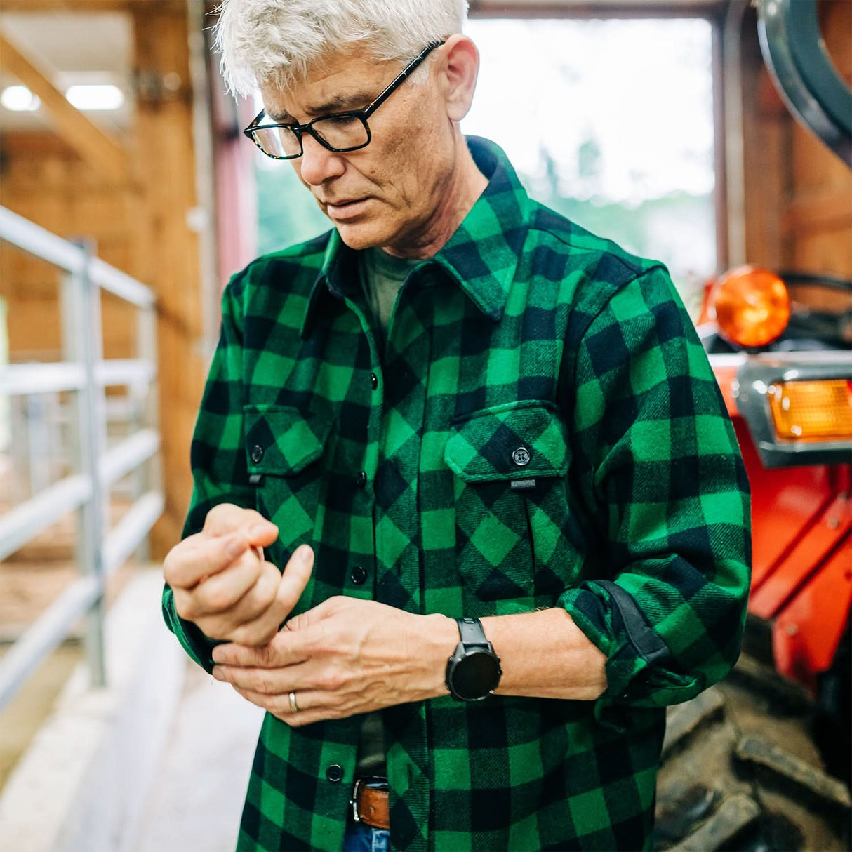 Men's Sportsman Guide Shirt White Mountain Woolen
