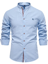 men's 100% cotton button down shirt