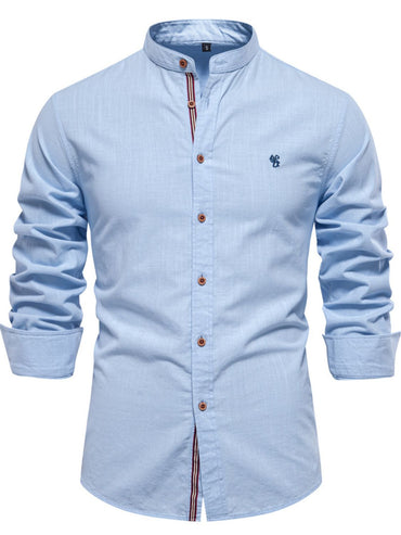 men's 100% cotton button down shirt