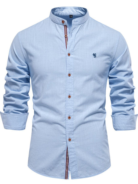 men's 100% cotton button down shirt