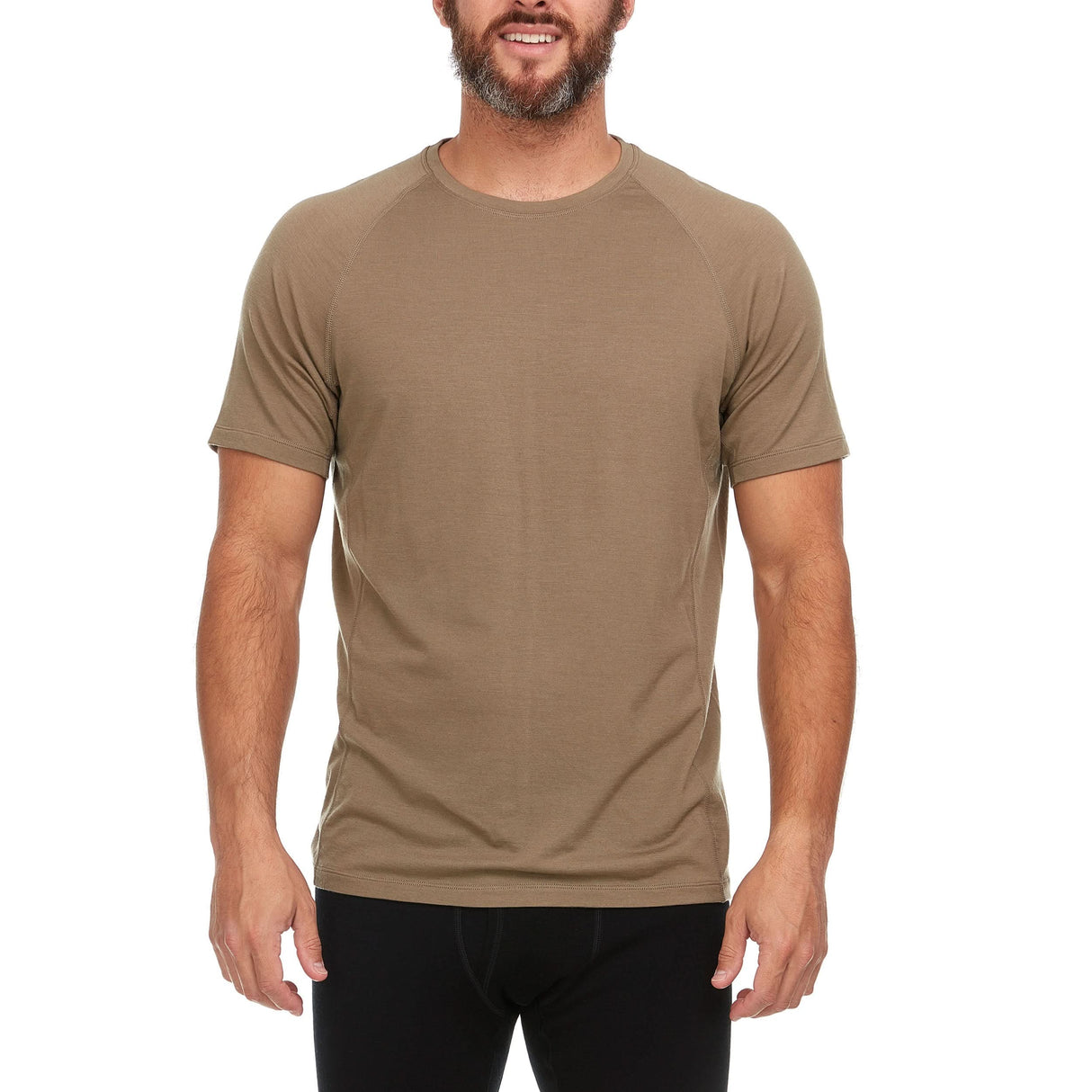 Men's Microweight Wool Raglan T Shirt Woolverino