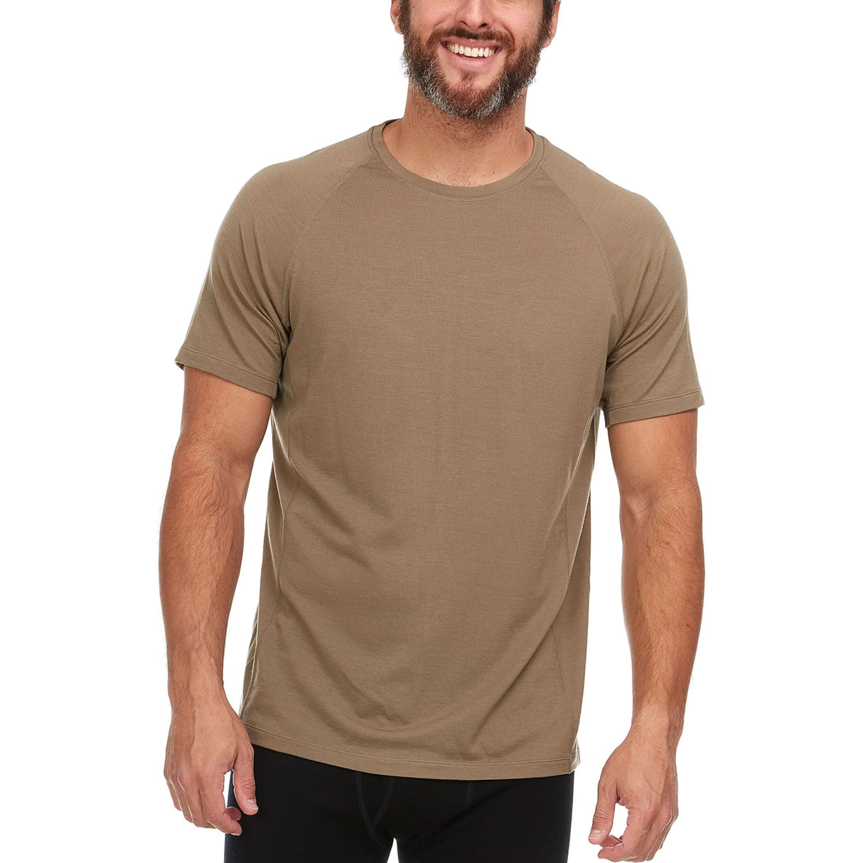 Men's Microweight Wool Raglan T Shirt Woolverino