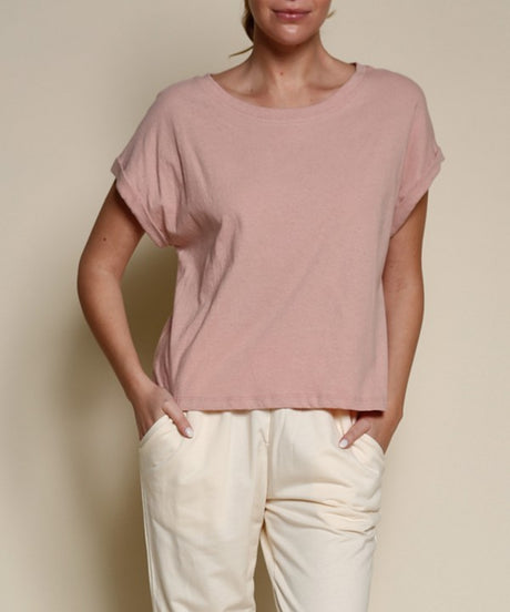 women's pink crop top, recycled clothing