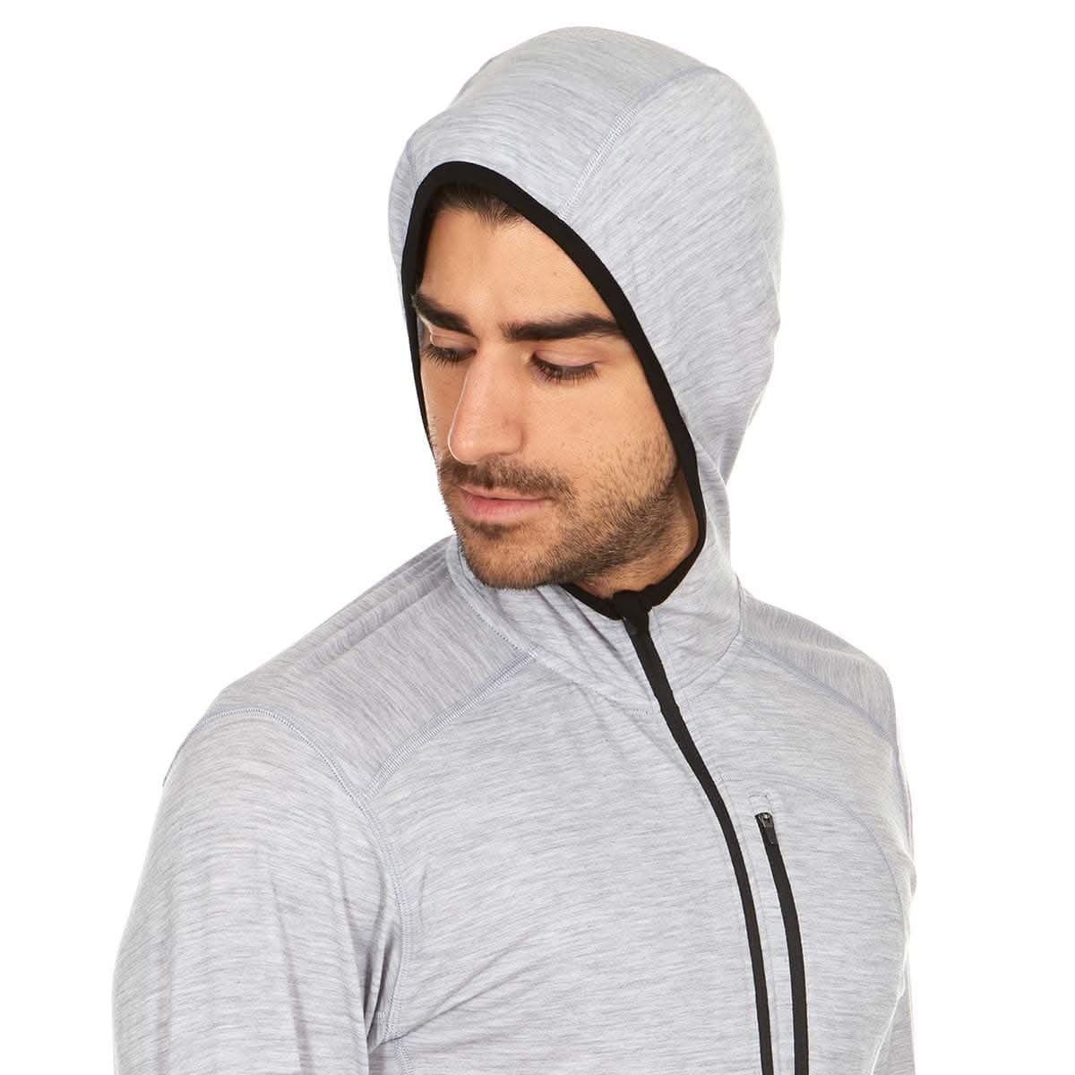 Men's Microweight Wool 1/4 Zip Sun Hoodie Woolverino