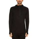 Men's Microweight Wool 1/4 Zip Sun Hoodie Woolverino