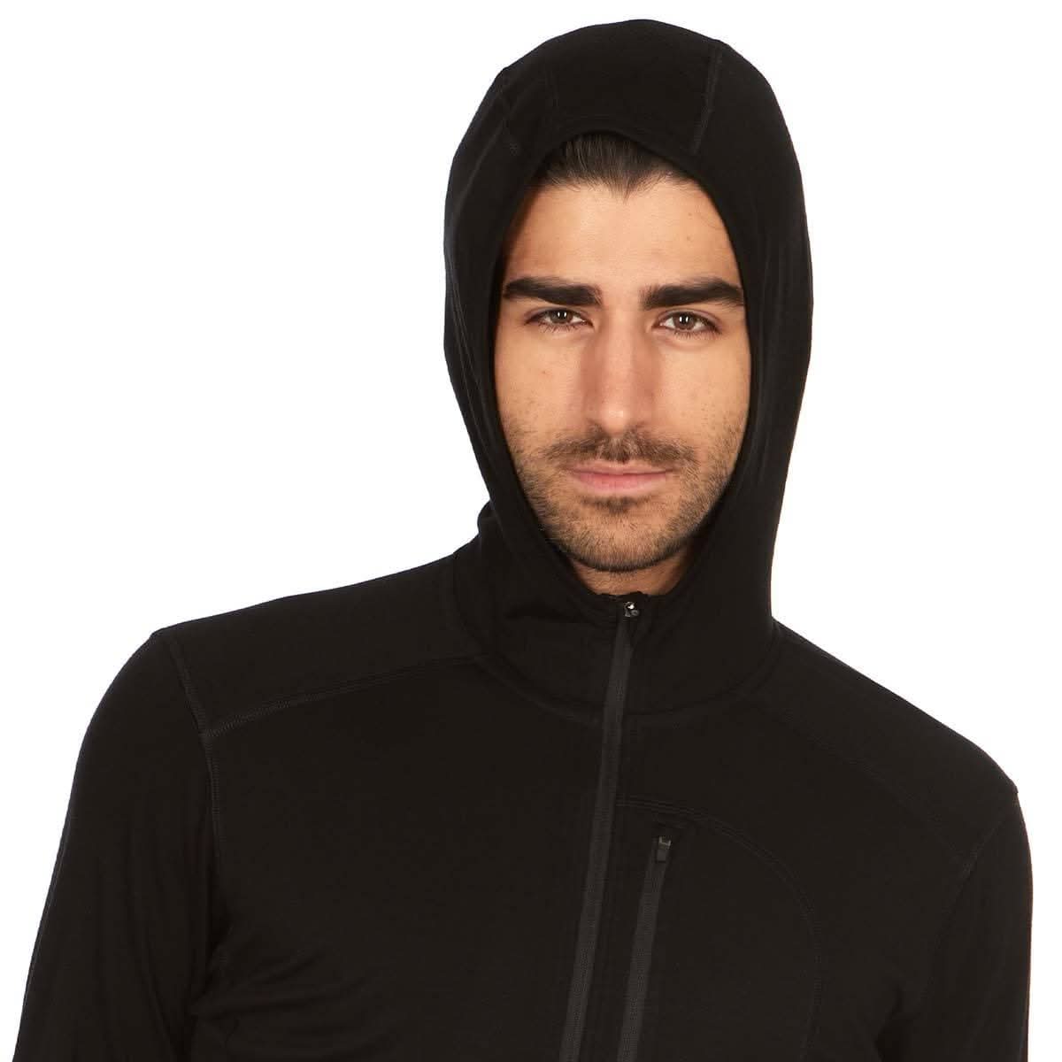 Men's Microweight Wool 1/4 Zip Sun Hoodie Woolverino