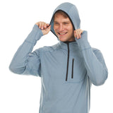 Men's Microweight Wool 1/4 Zip Sun Hoodie Woolverino