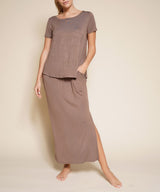 ankle length skirt, tan skirt